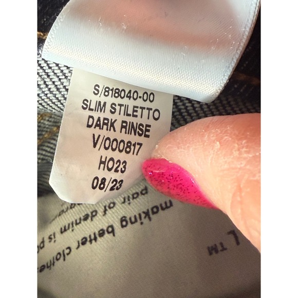 Banana Republic Jeans Size 29 Women's Dark Wash High Rise Slim Stilleto Denim - Picture 13 of 13